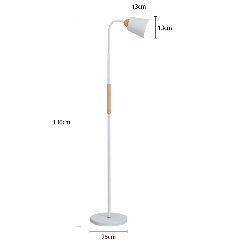 Lampada da terra da lettura con telecomando dimmerabile a LED