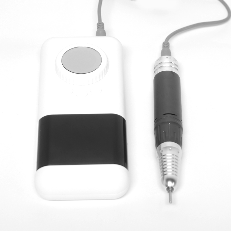 Trapano elettrico portatile bianco per unghie